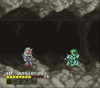 une photo d'Ã©cran de SD Kidou Senshi Gundam - V Sakusen Shidou sur Nintendo Super Nes